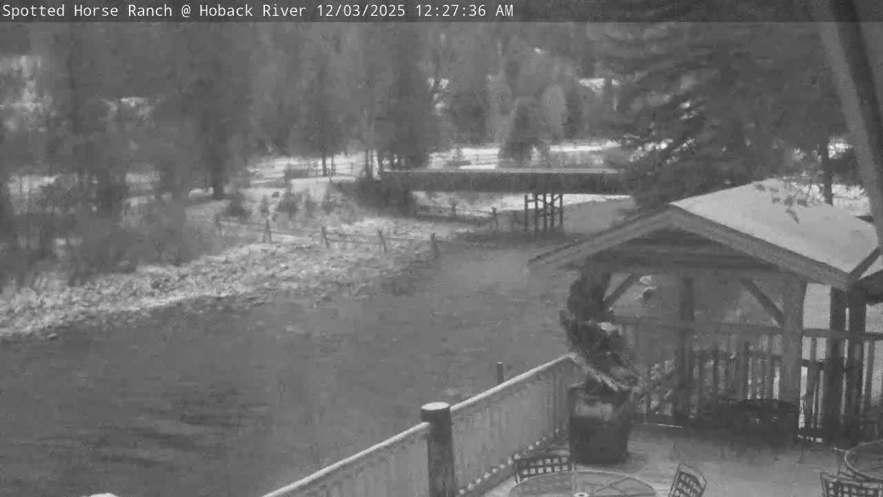 Hoback River View from Spotted Horse Ranch Live Cam - Hoback, Teton, Wyoming, USA