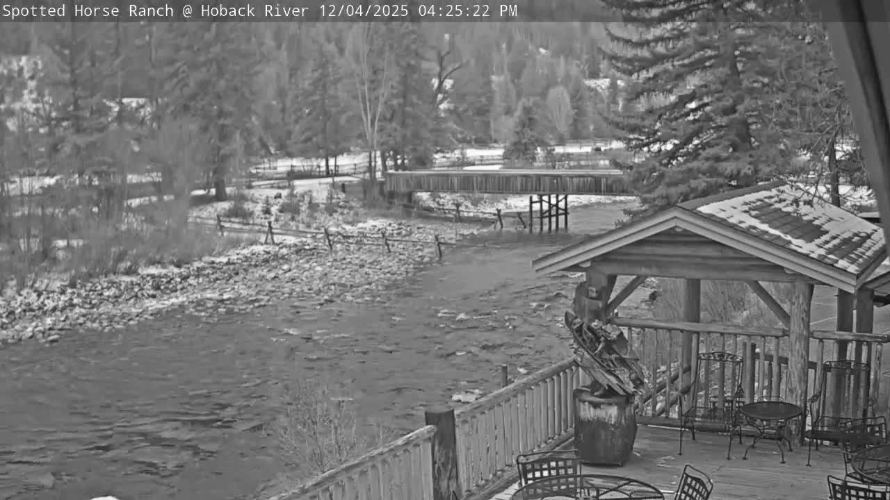 Hoback River View from Spotted Horse Ranch Live Cam - Hoback, Teton, Wyoming, USA