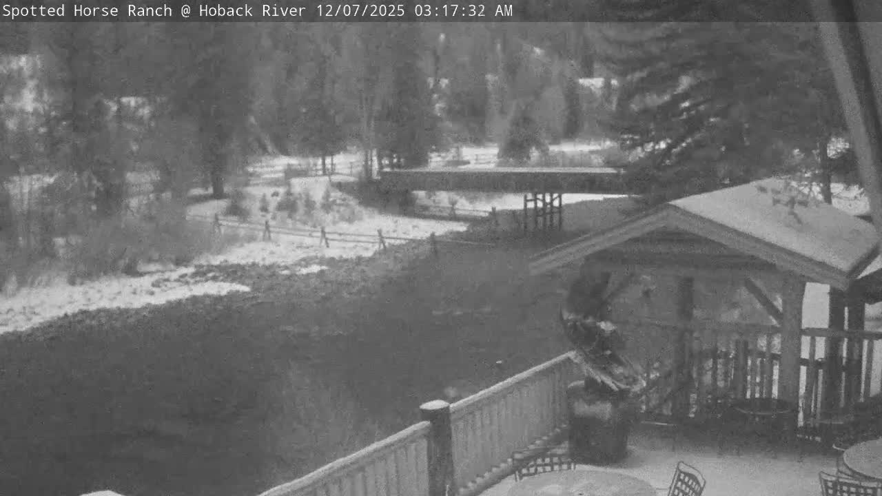 Hoback River View from Spotted Horse Ranch Live Cam - Hoback, Teton, Wyoming, USA