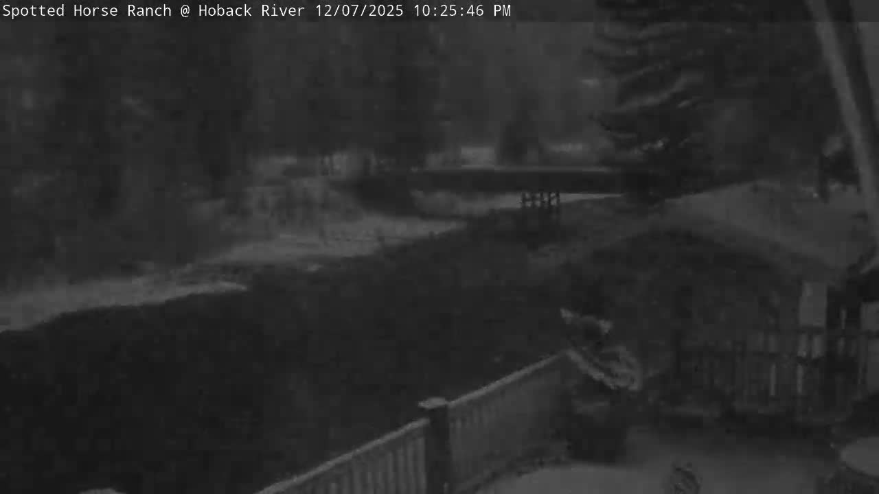 Hoback River View from Spotted Horse Ranch Live Cam - Hoback, Teton, Wyoming, USA