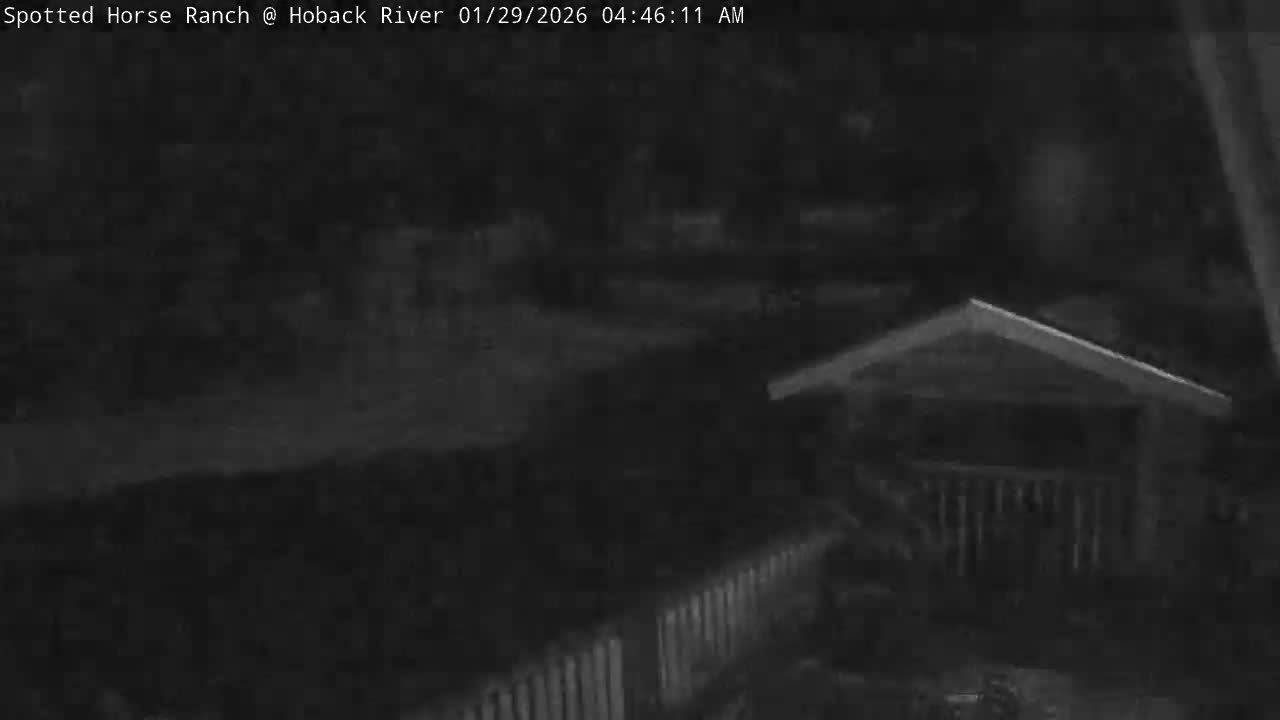 Hoback River View from Spotted Horse Ranch Live Cam - Hoback, Teton, Wyoming, USA