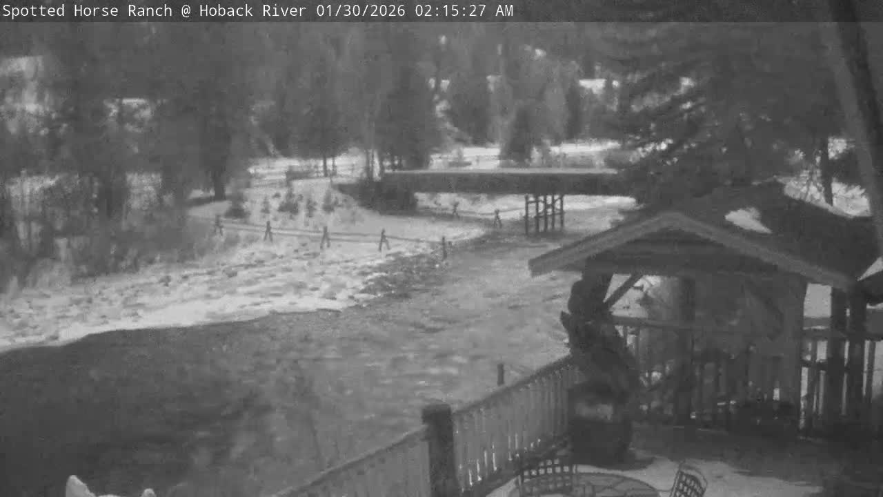 Hoback River View from Spotted Horse Ranch Live Cam - Hoback, Teton, Wyoming, USA