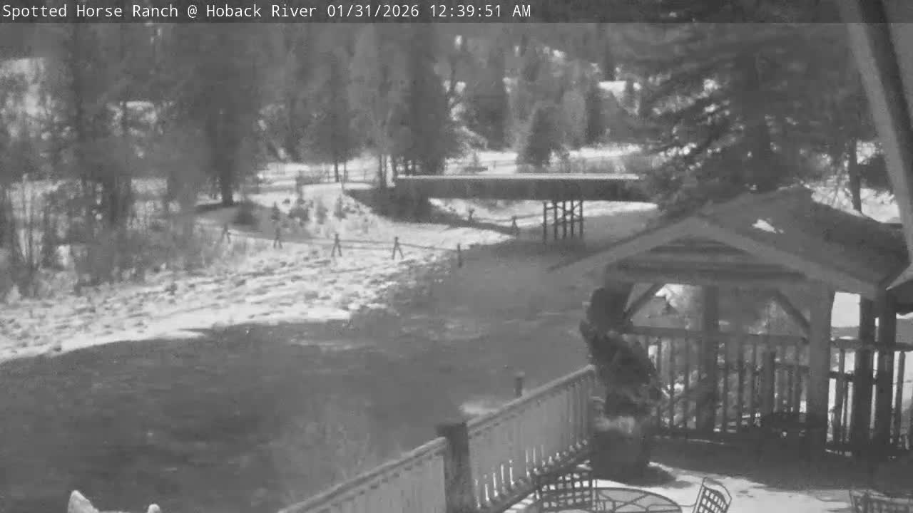 Hoback River View from Spotted Horse Ranch Live Cam - Hoback, Teton, Wyoming, USA