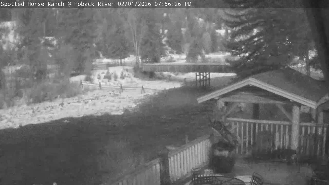 Hoback River View from Spotted Horse Ranch Live Cam - Hoback, Teton, Wyoming, USA