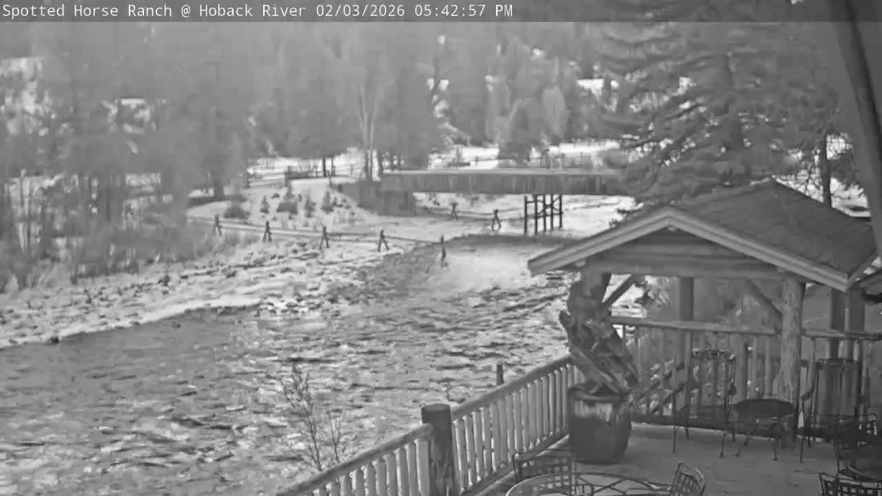Hoback River View from Spotted Horse Ranch Live Cam - Hoback, Teton, Wyoming, USA