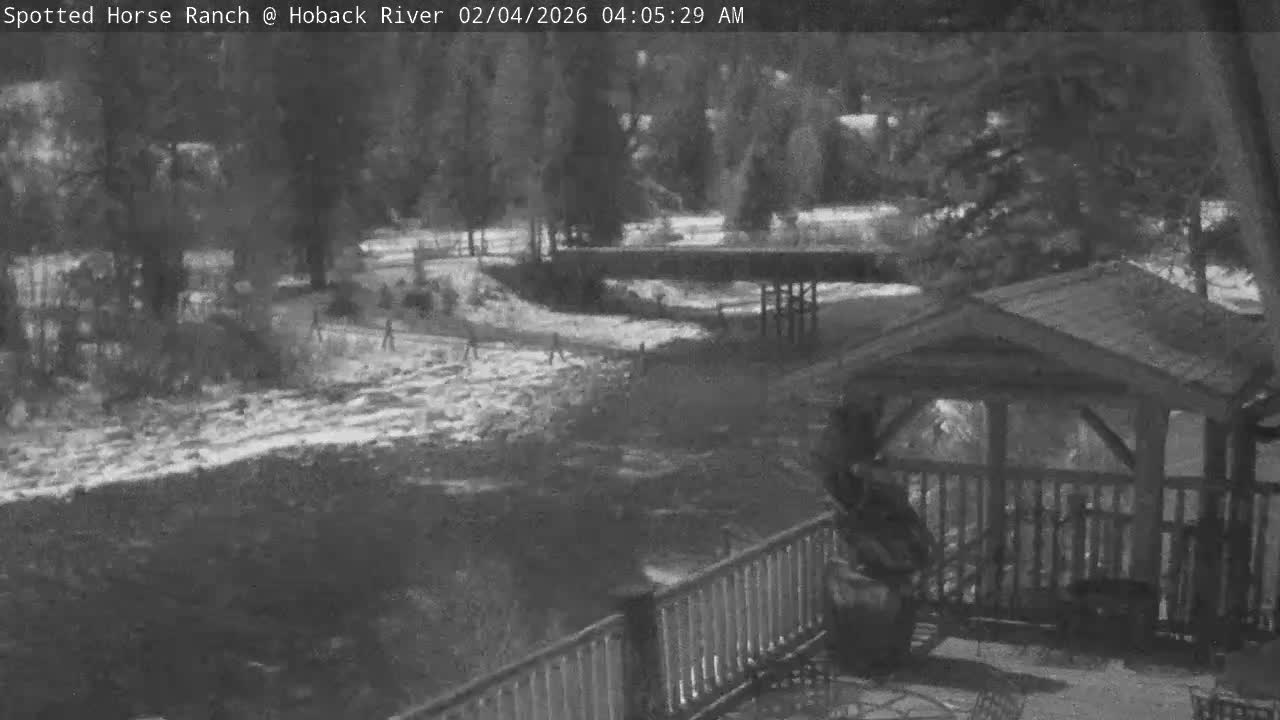 Hoback River View from Spotted Horse Ranch Live Cam - Hoback, Teton, Wyoming, USA