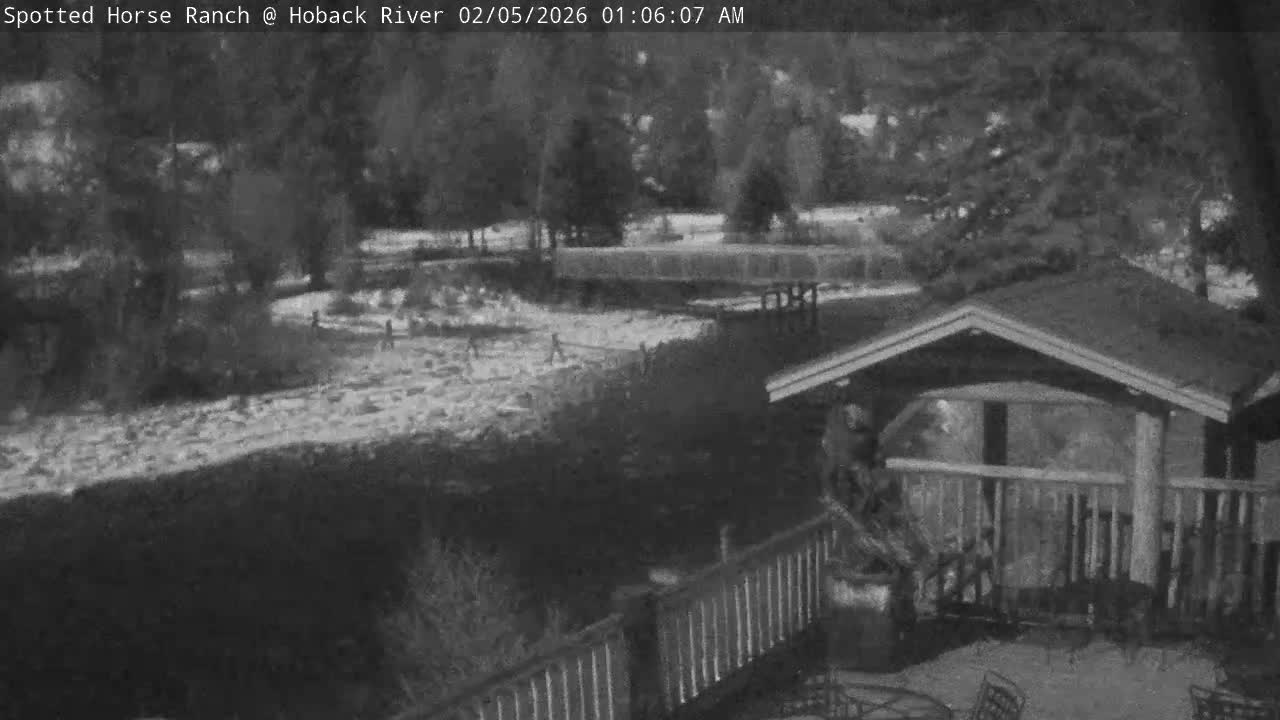 Hoback River View from Spotted Horse Ranch Live Cam - Hoback, Teton, Wyoming, USA