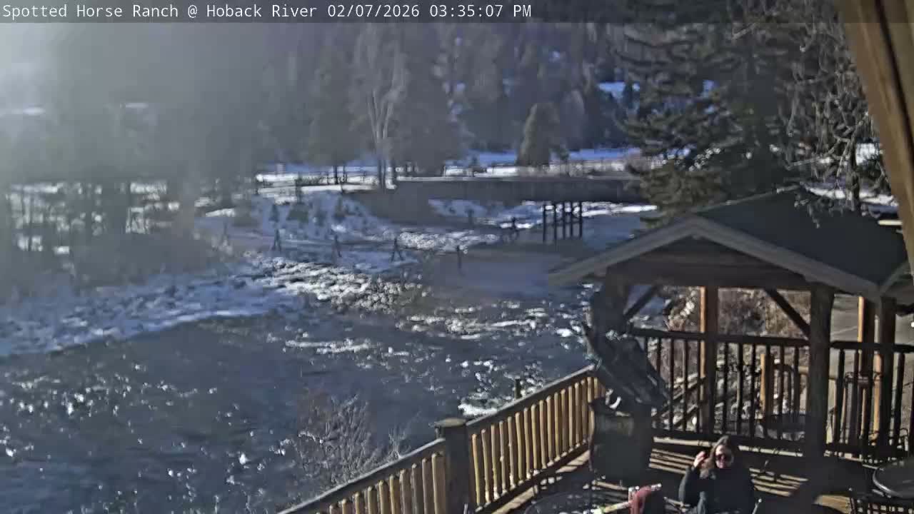 Hoback River View from Spotted Horse Ranch Live Cam - Hoback, Teton, Wyoming, USA