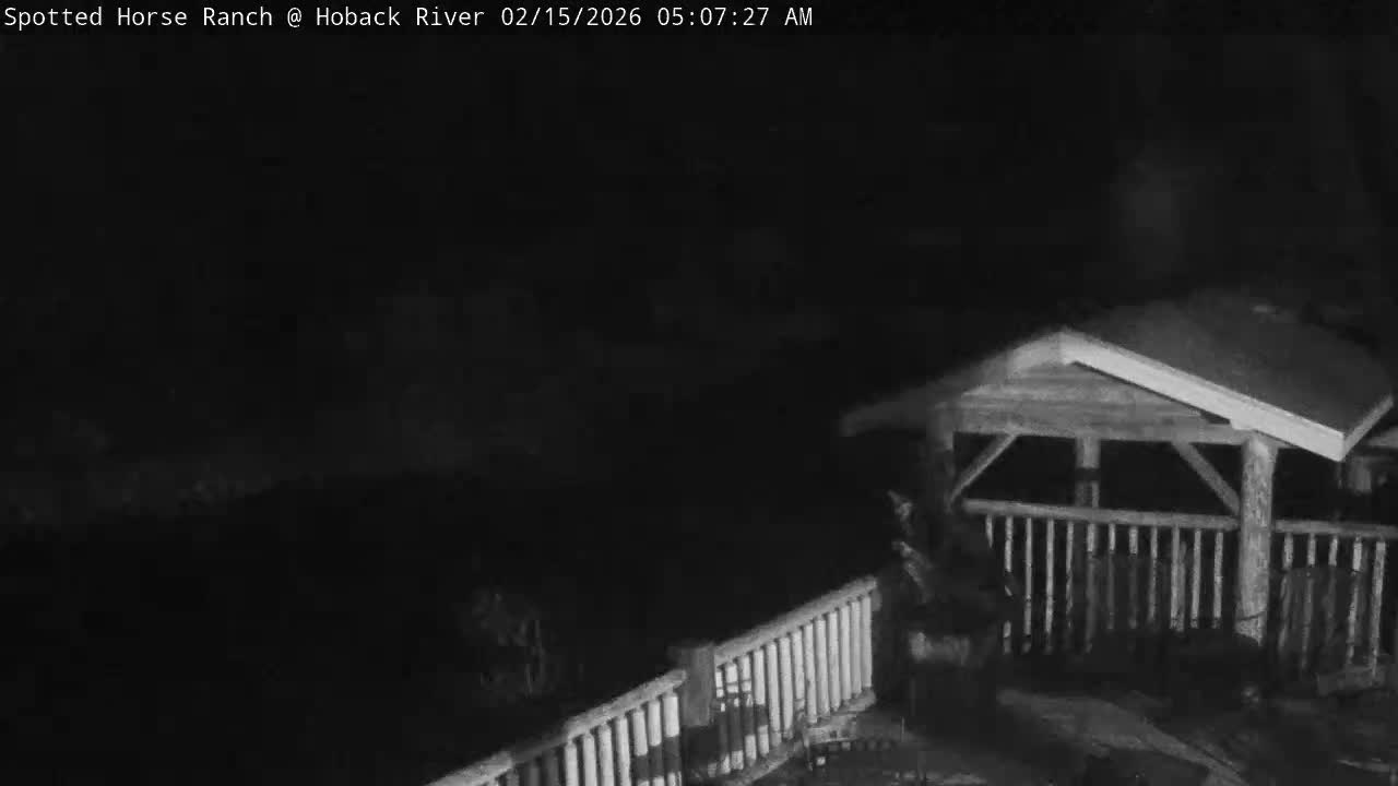Hoback River View from Spotted Horse Ranch Live Cam - Hoback, Teton, Wyoming, USA