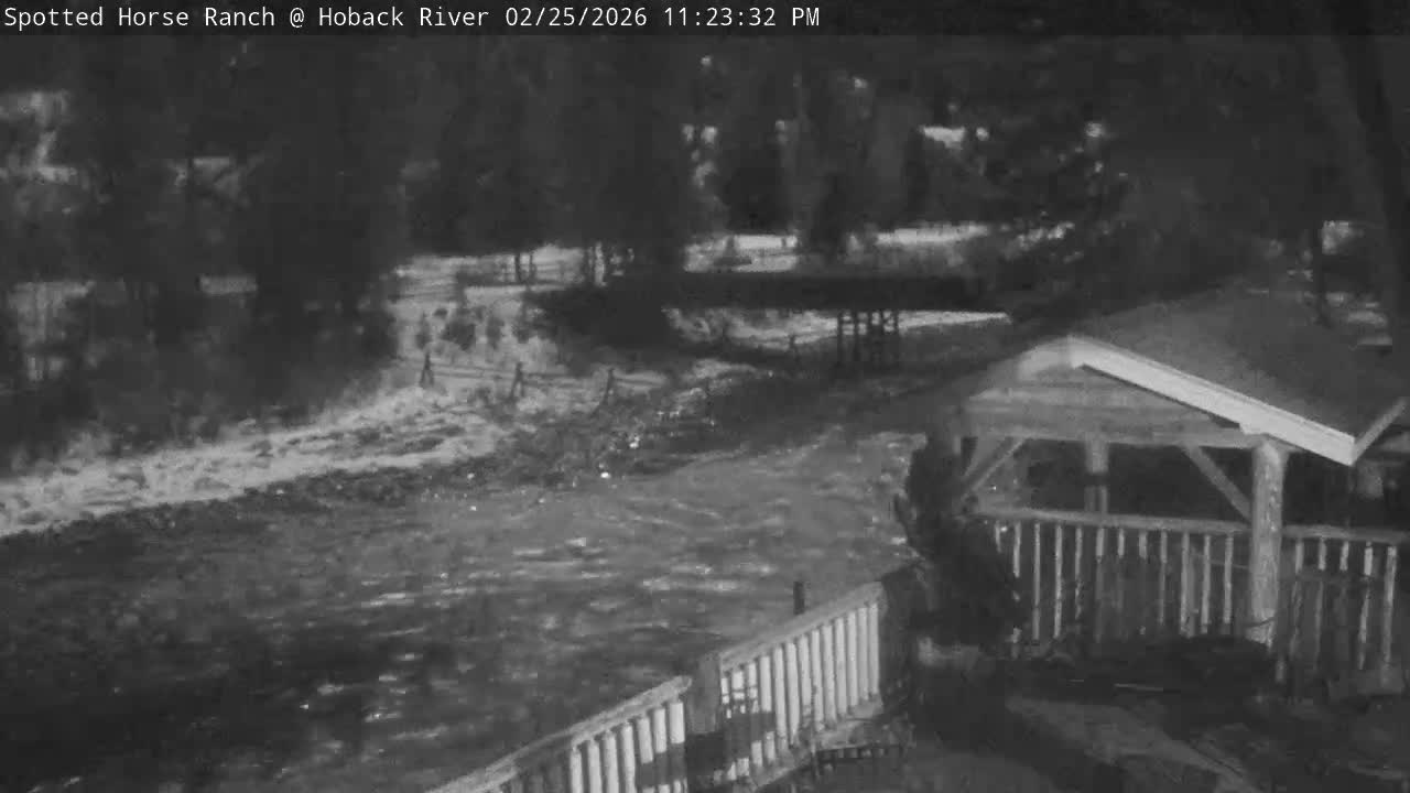 Hoback River View from Spotted Horse Ranch Live Cam - Hoback, Teton, Wyoming, USA