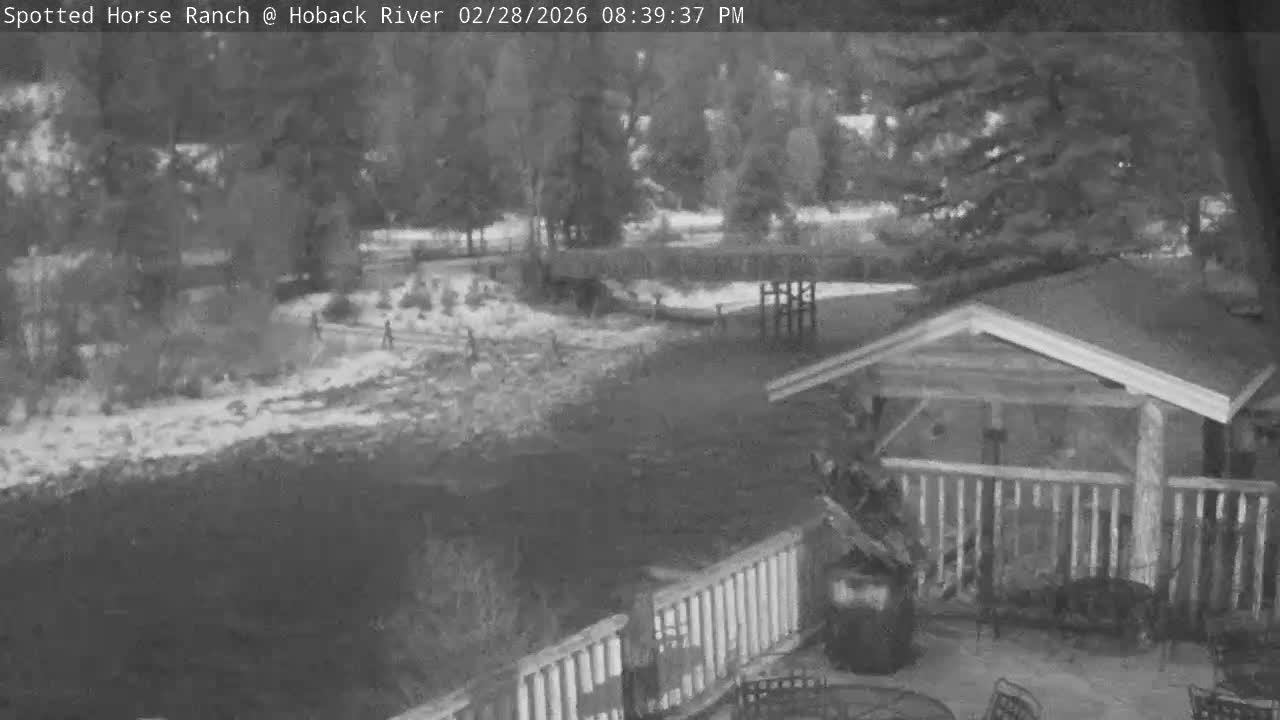 Hoback River View from Spotted Horse Ranch Live Cam - Hoback, Teton, Wyoming, USA