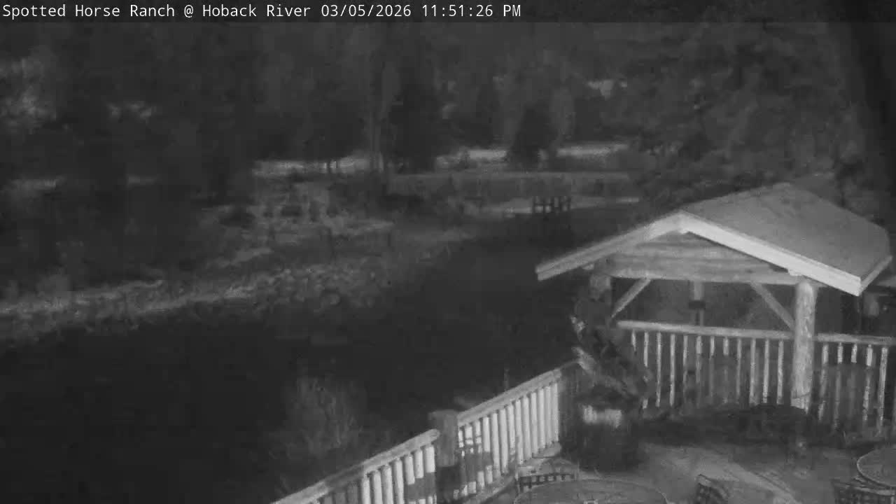 Hoback River View from Spotted Horse Ranch Live Cam - Hoback, Teton, Wyoming, USA
