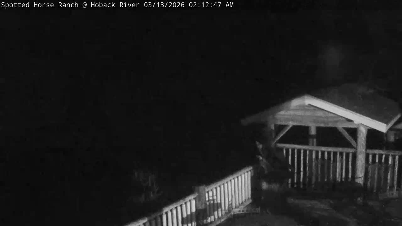Hoback River View from Spotted Horse Ranch Live Cam - Hoback, Teton, Wyoming, USA