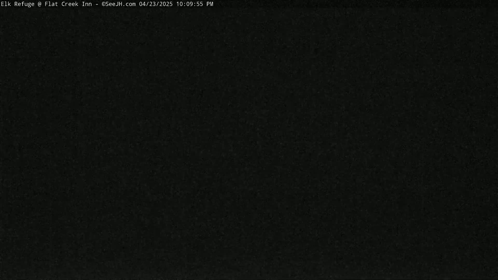 The image shows a completely dark, uniformly black screen.