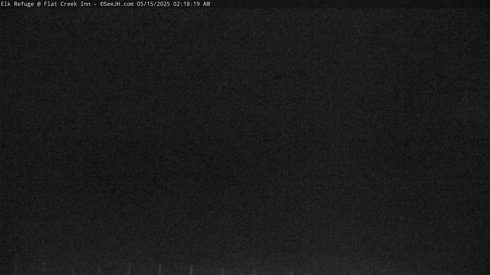A dark, grainy image shows a mostly black screen with a few faint, light lines at the bottom.