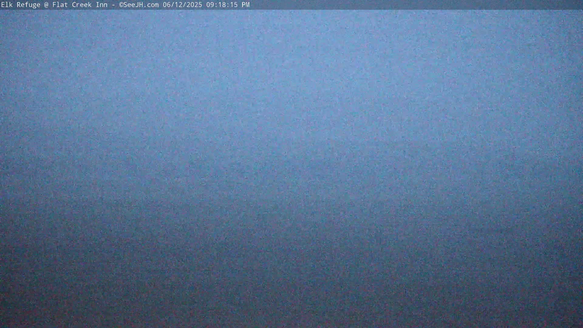 Jackson, Elk Refuge & Teton Mountains from Flat Creek Inn Live Cam - Jackson, Teton, Wyoming, USA