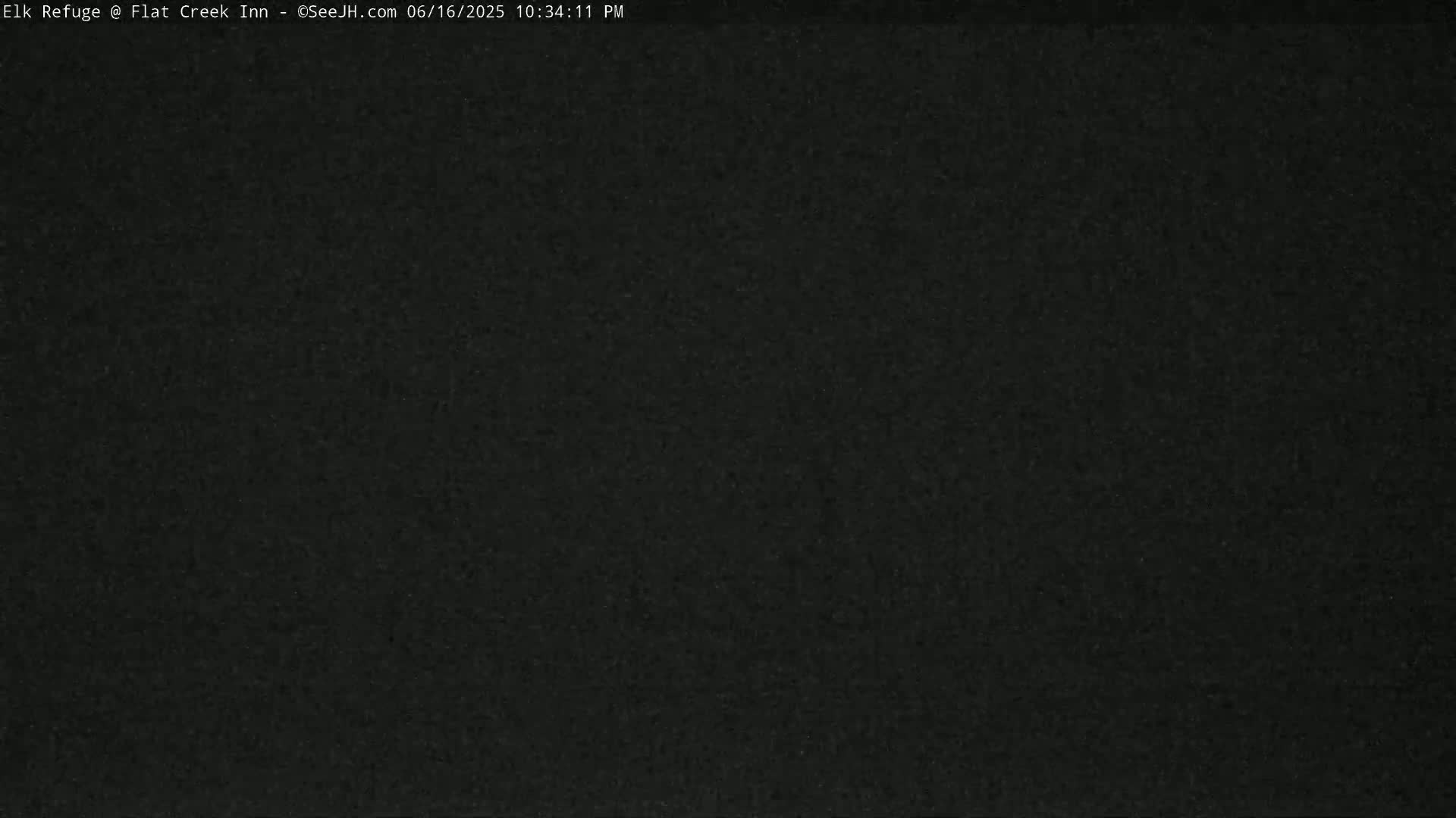Jackson, Elk Refuge & Teton Mountains from Flat Creek Inn Live Cam - Jackson, Teton, Wyoming, USA