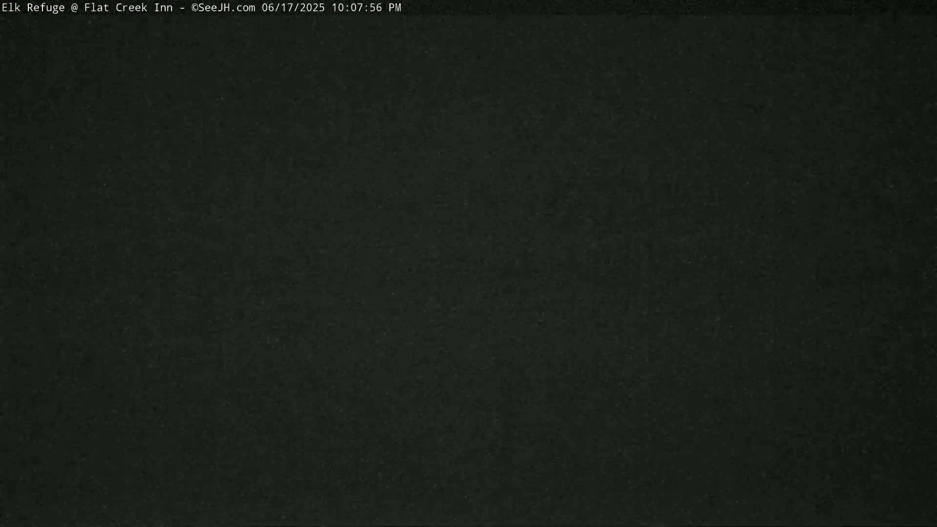 Jackson, Elk Refuge & Teton Mountains from Flat Creek Inn Live Cam - Jackson, Teton, Wyoming, USA