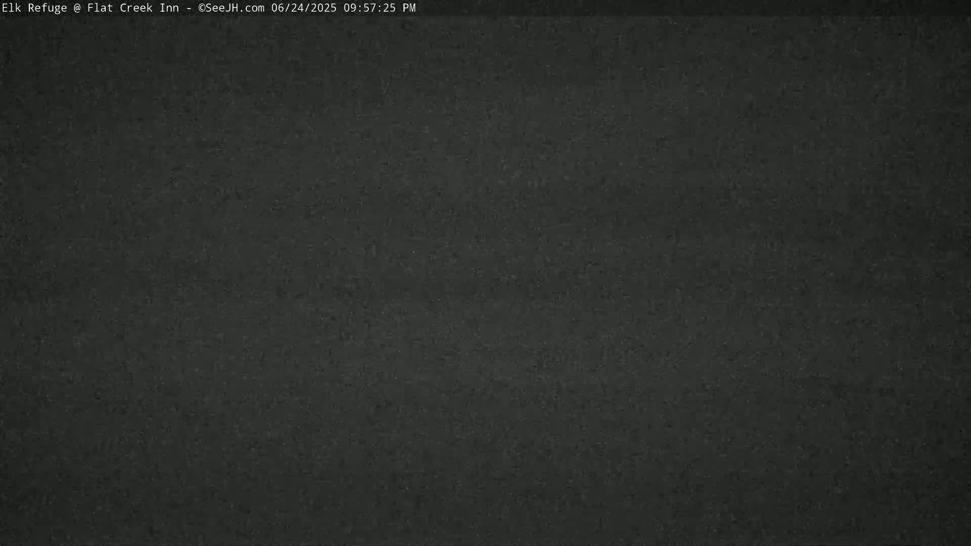 Jackson, Elk Refuge & Teton Mountains from Flat Creek Inn Live Cam - Jackson, Teton, Wyoming, USA
