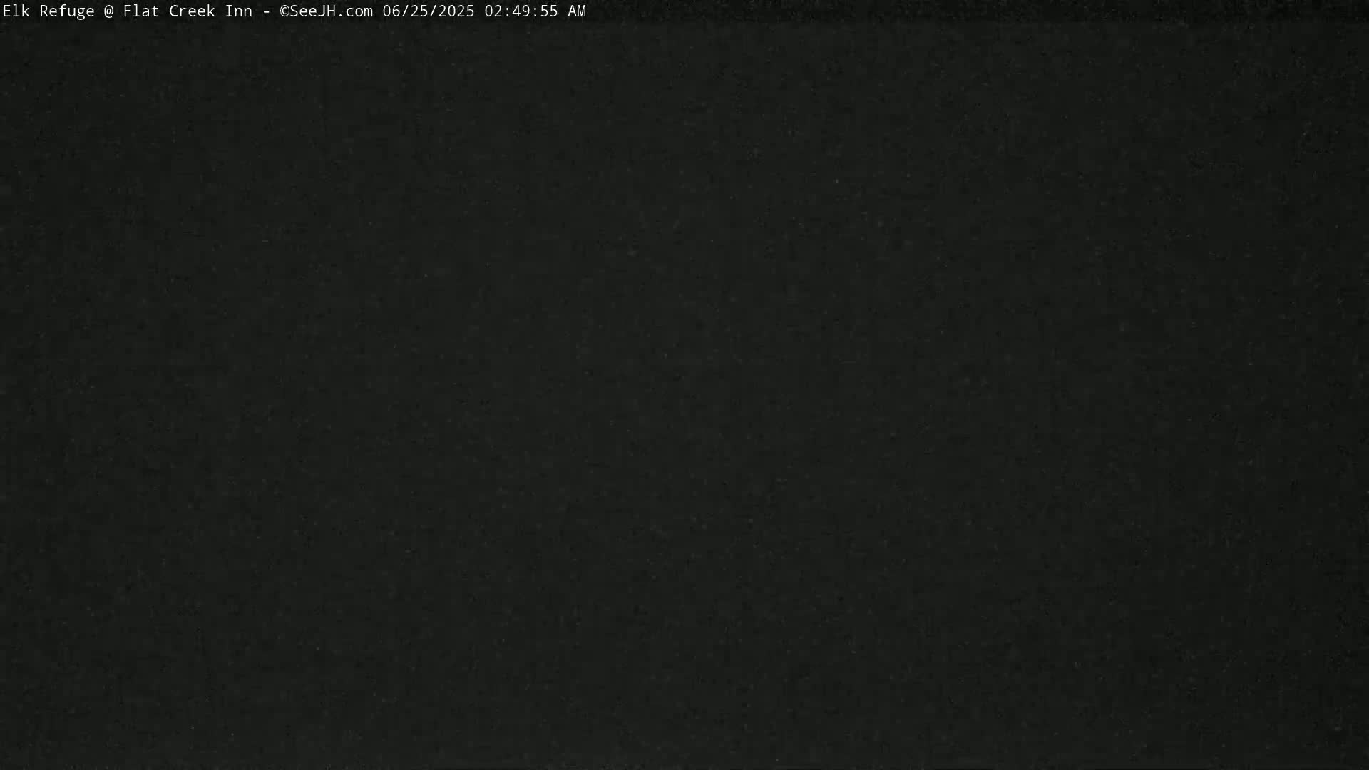 Jackson, Elk Refuge & Teton Mountains from Flat Creek Inn Live Cam - Jackson, Teton, Wyoming, USA