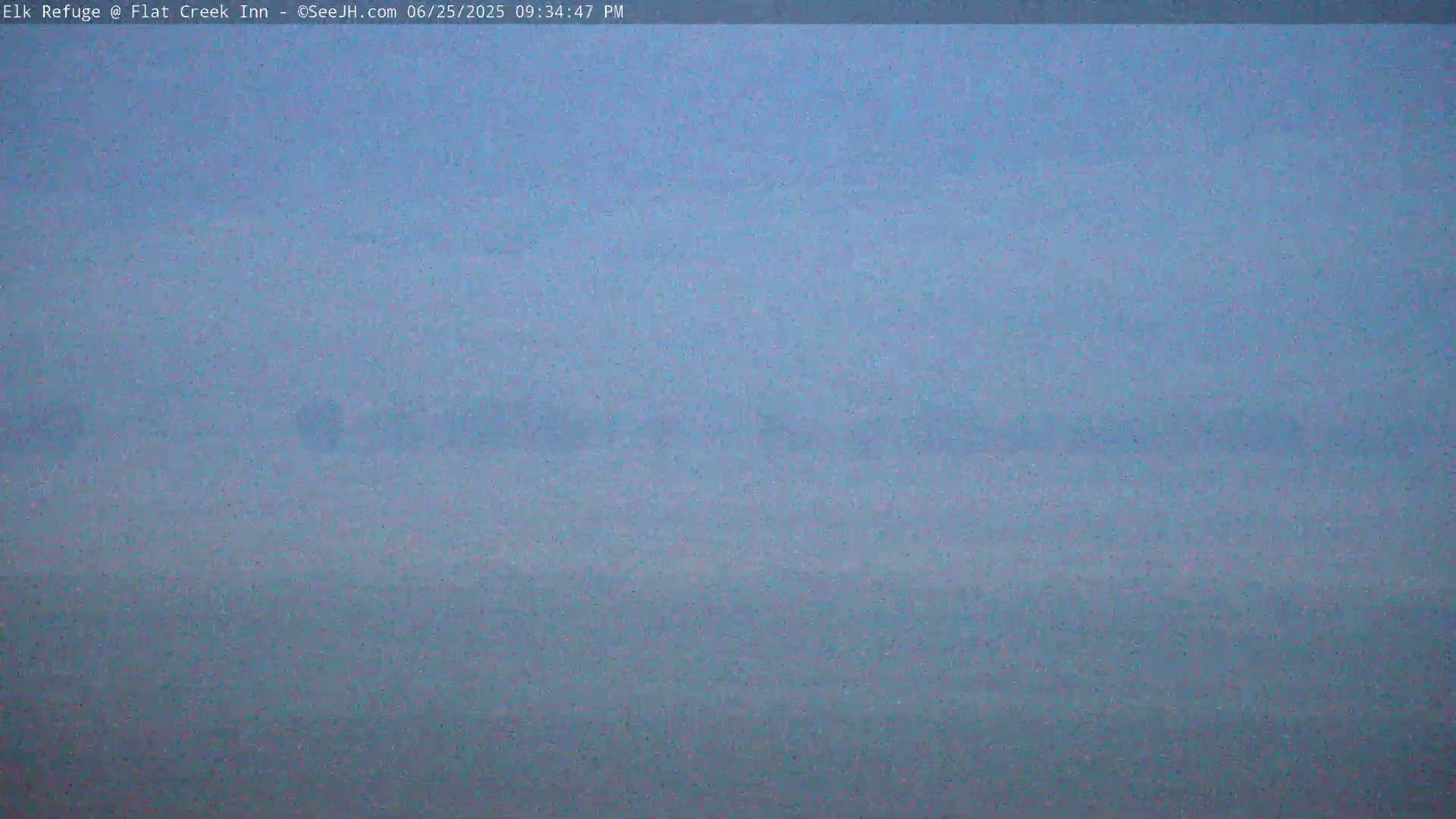 Jackson, Elk Refuge & Teton Mountains from Flat Creek Inn Live Cam - Jackson, Teton, Wyoming, USA