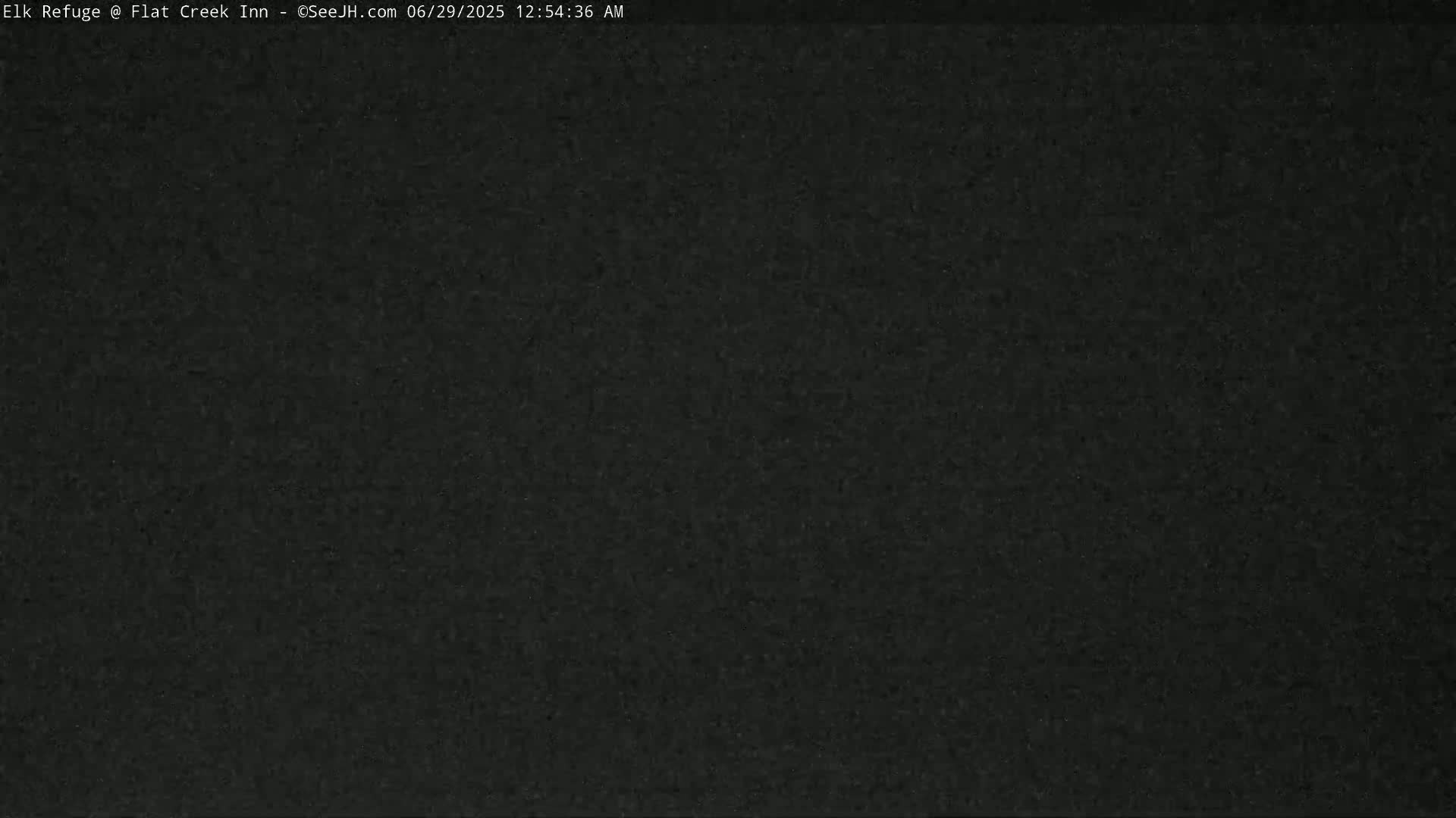 Jackson, Elk Refuge & Teton Mountains from Flat Creek Inn Live Cam - Jackson, Teton, Wyoming, USA