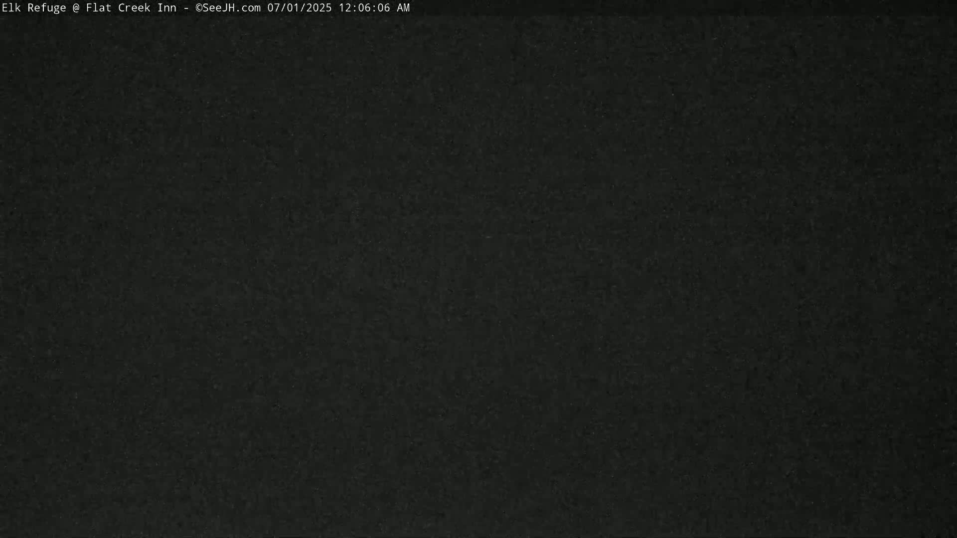 Jackson, Elk Refuge & Teton Mountains from Flat Creek Inn Live Cam - Jackson, Teton, Wyoming, USA