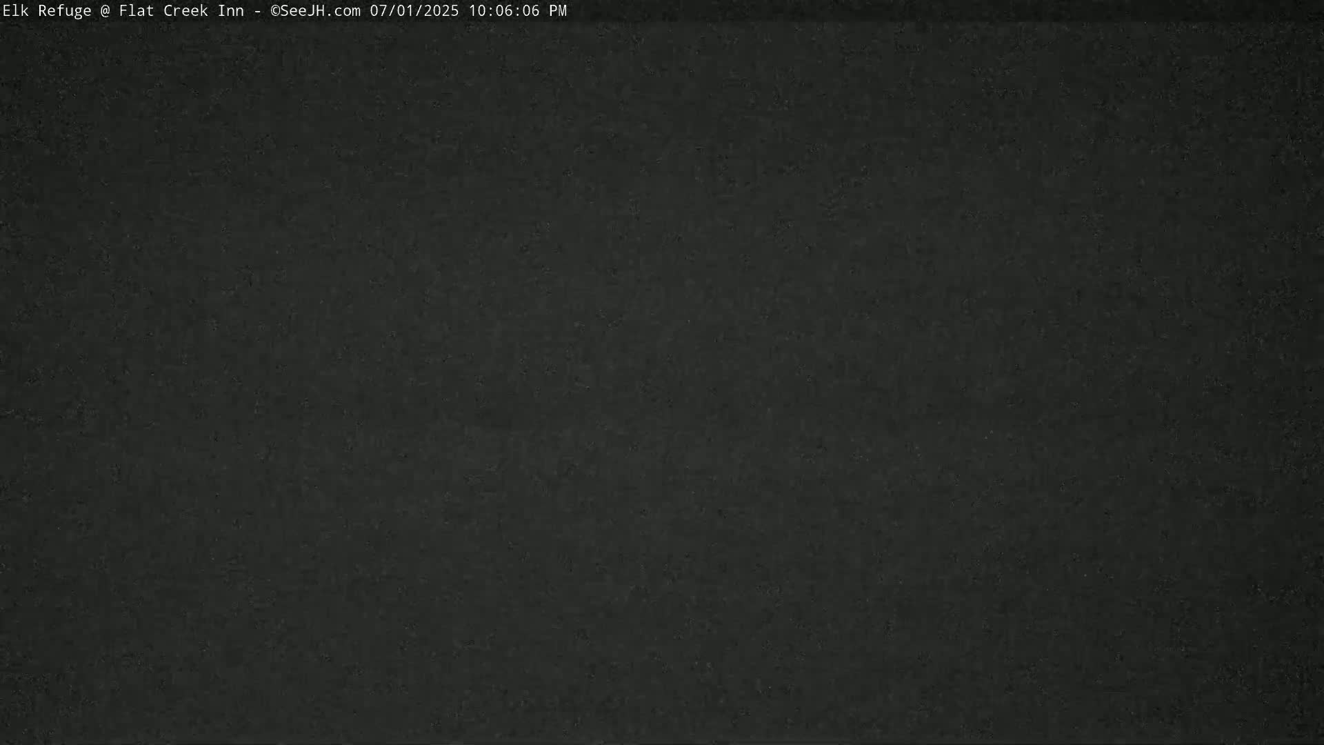 Jackson, Elk Refuge & Teton Mountains from Flat Creek Inn Live Cam - Jackson, Teton, Wyoming, USA
