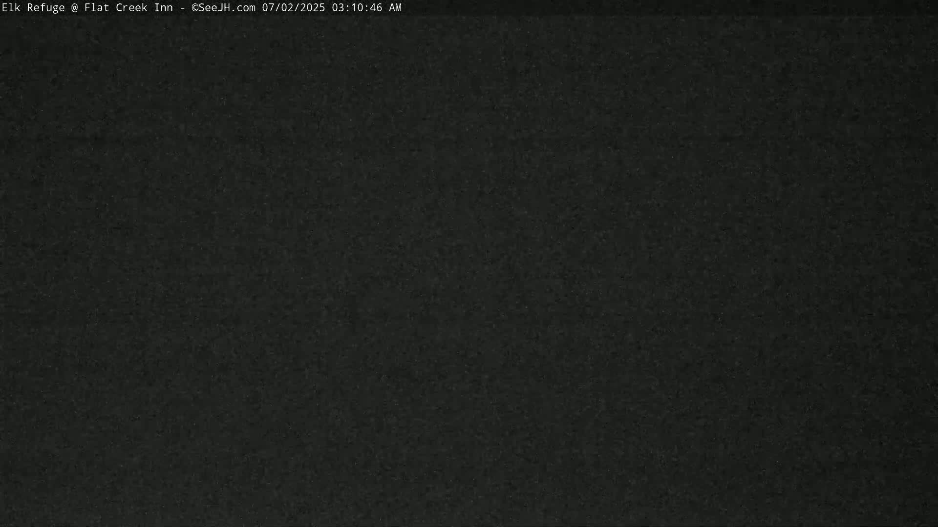 Jackson, Elk Refuge & Teton Mountains from Flat Creek Inn Live Cam - Jackson, Teton, Wyoming, USA