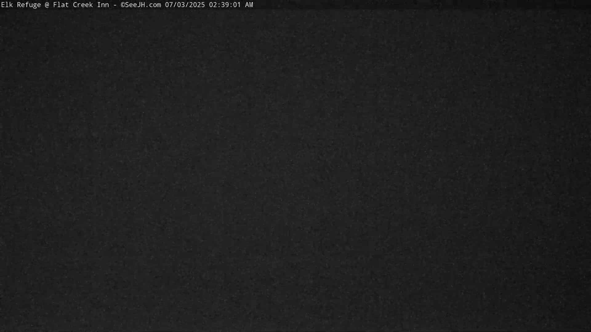 Jackson, Elk Refuge & Teton Mountains from Flat Creek Inn Live Cam - Jackson, Teton, Wyoming, USA
