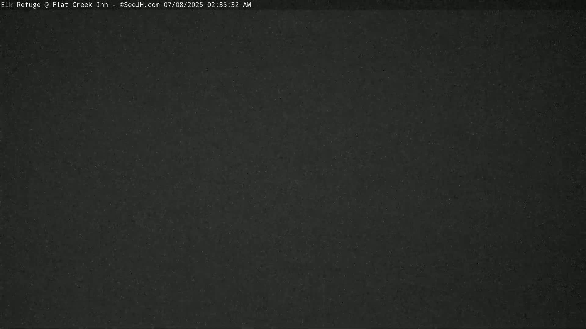 Jackson, Elk Refuge & Teton Mountains from Flat Creek Inn Live Cam - Jackson, Teton, Wyoming, USA