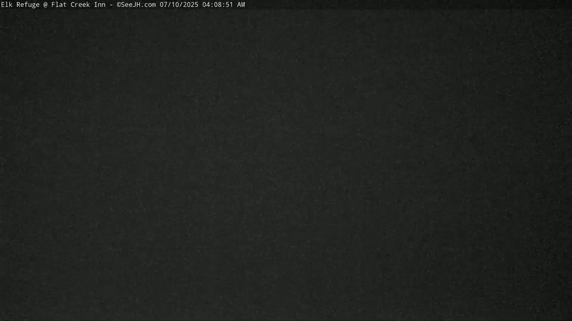 Jackson, Elk Refuge & Teton Mountains from Flat Creek Inn Live Cam - Jackson, Teton, Wyoming, USA