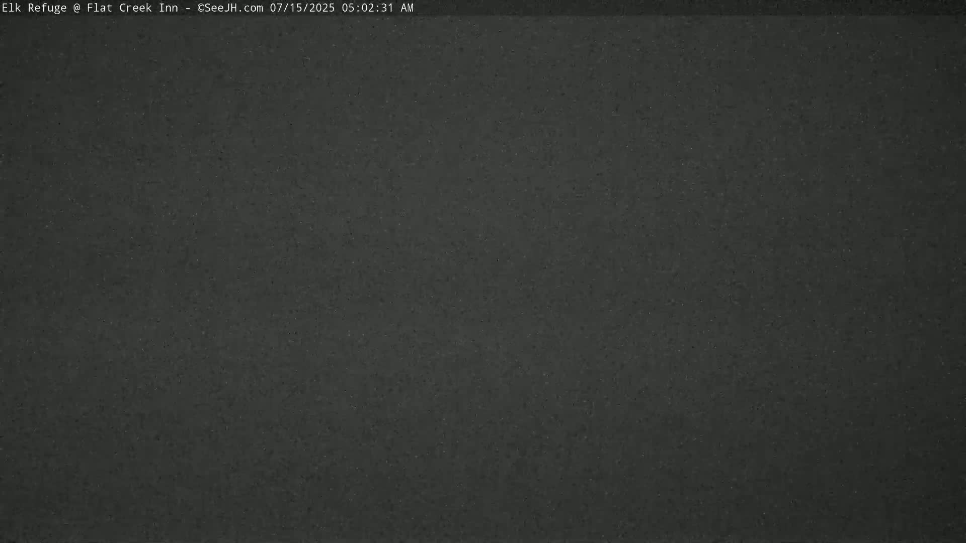 Jackson, Elk Refuge & Teton Mountains from Flat Creek Inn Live Cam - Jackson, Teton, Wyoming, USA