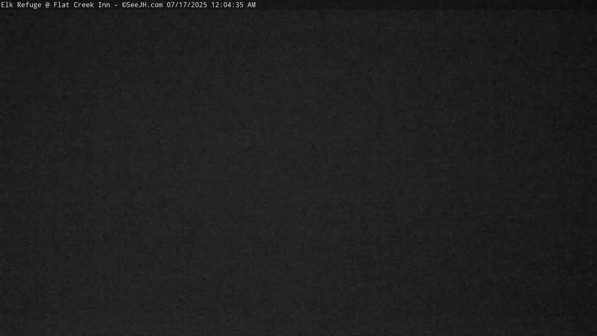 Jackson, Elk Refuge & Teton Mountains from Flat Creek Inn Live Cam - Jackson, Teton, Wyoming, USA