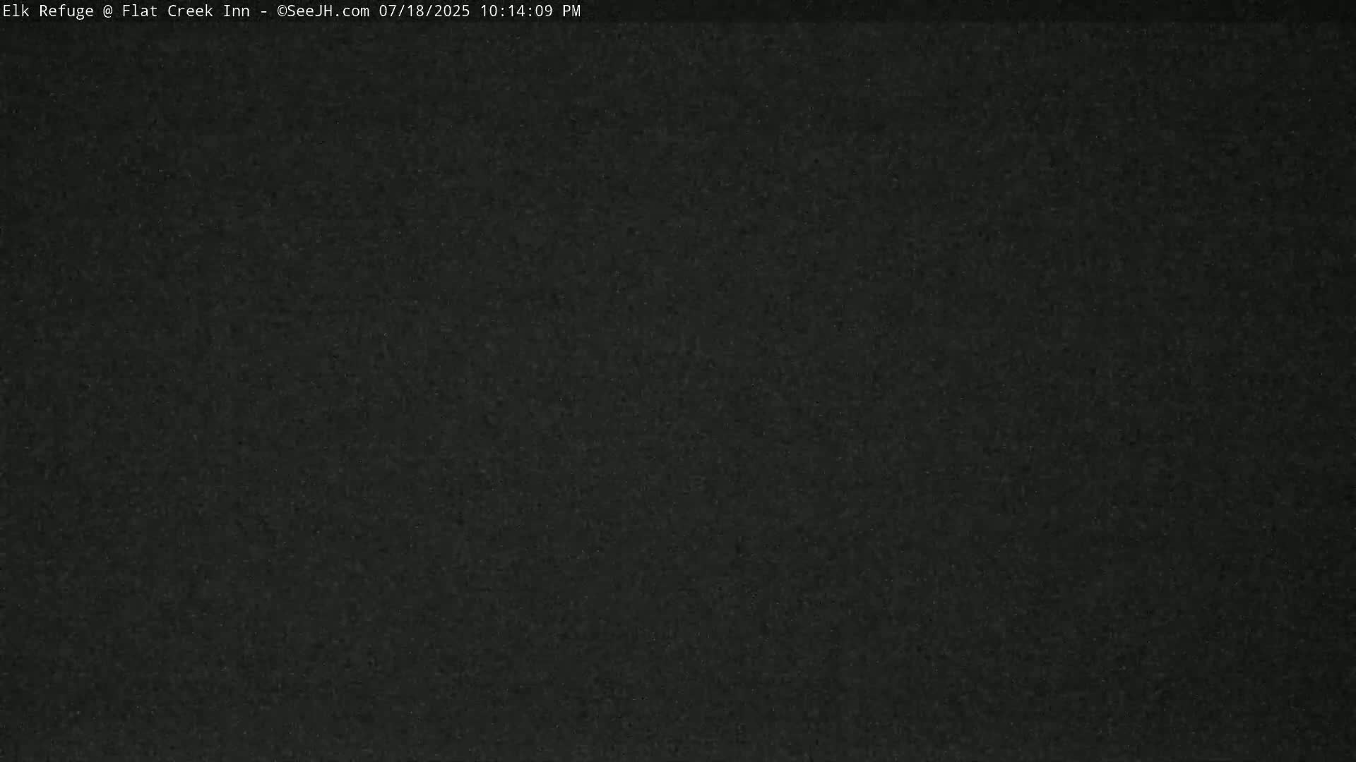 Jackson, Elk Refuge & Teton Mountains from Flat Creek Inn Live Cam - Jackson, Teton, Wyoming, USA