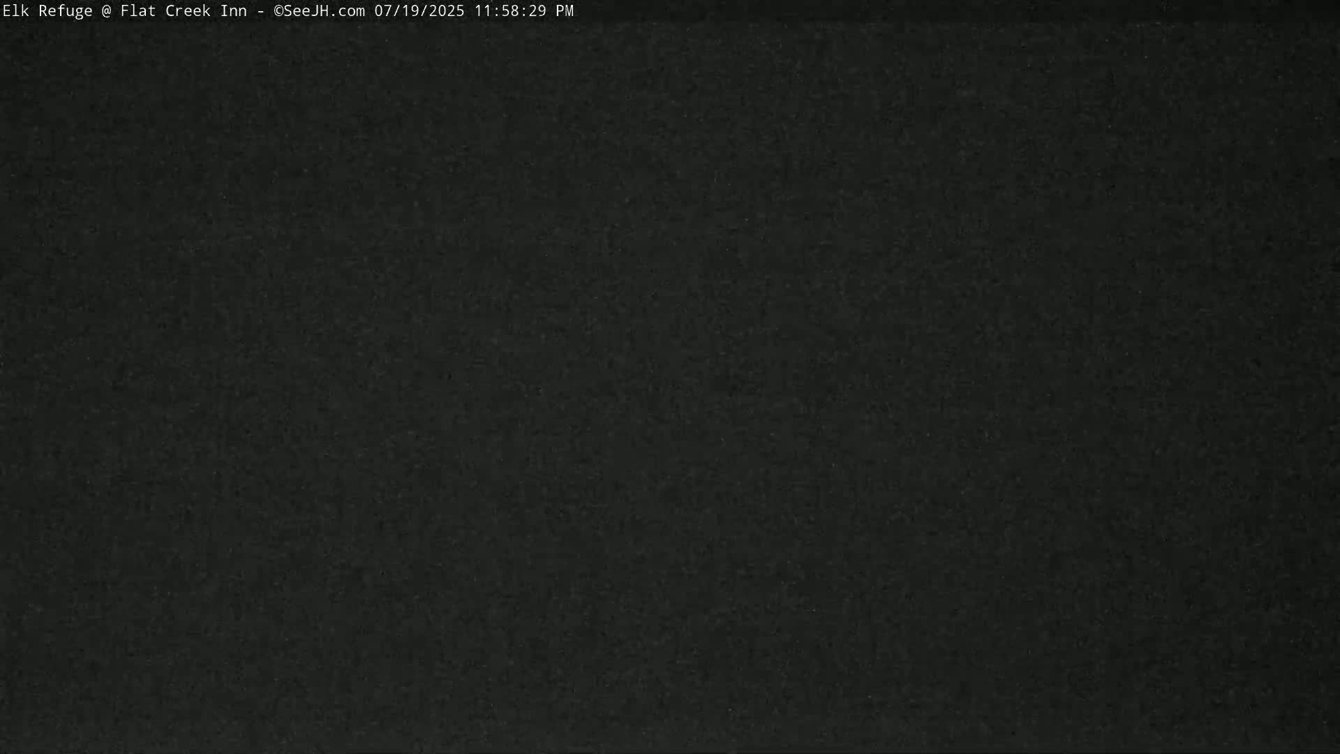Jackson, Elk Refuge & Teton Mountains from Flat Creek Inn Live Cam - Jackson, Teton, Wyoming, USA