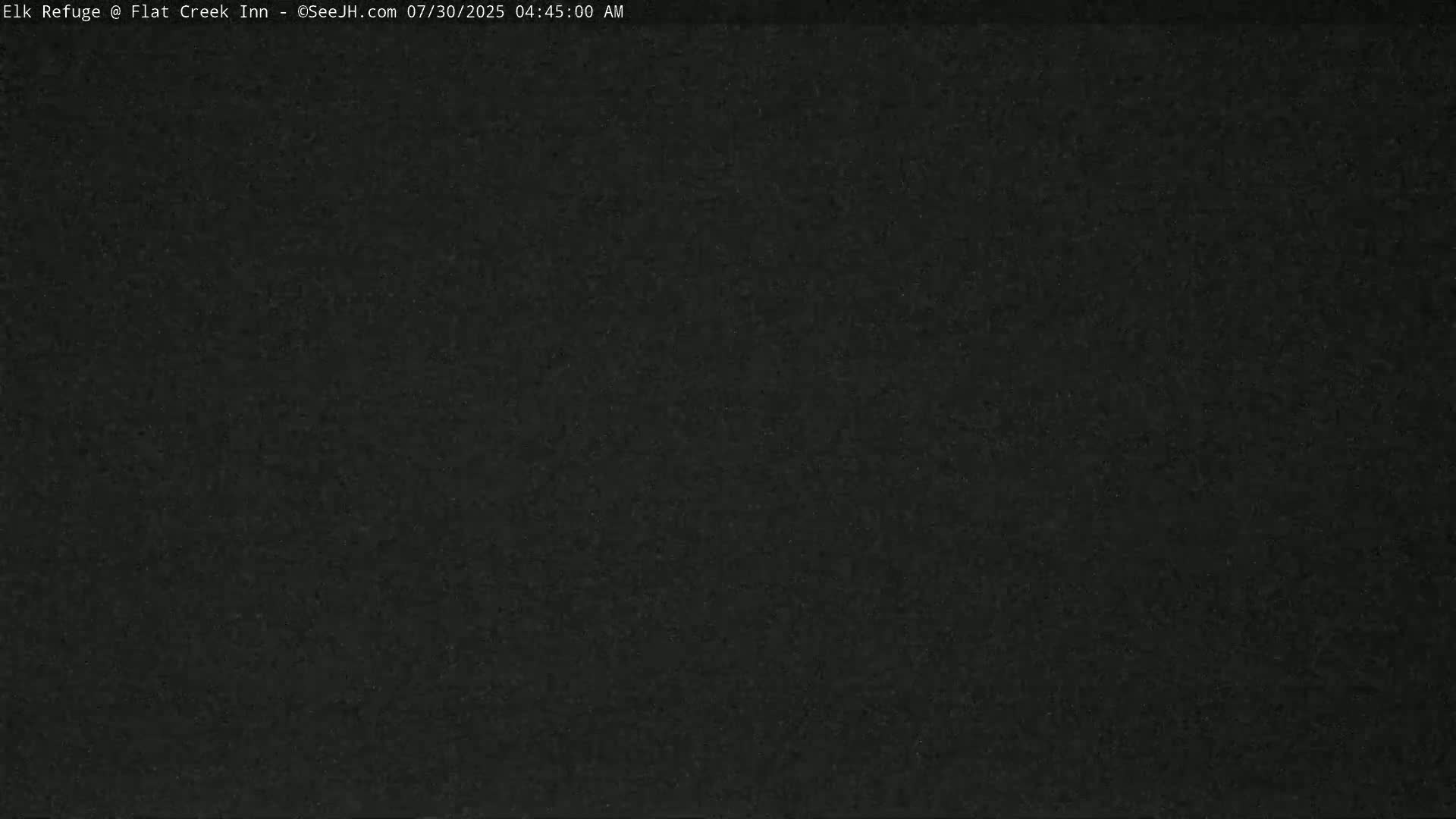 Jackson, Elk Refuge & Teton Mountains from Flat Creek Inn Live Cam - Jackson, Teton, Wyoming, USA