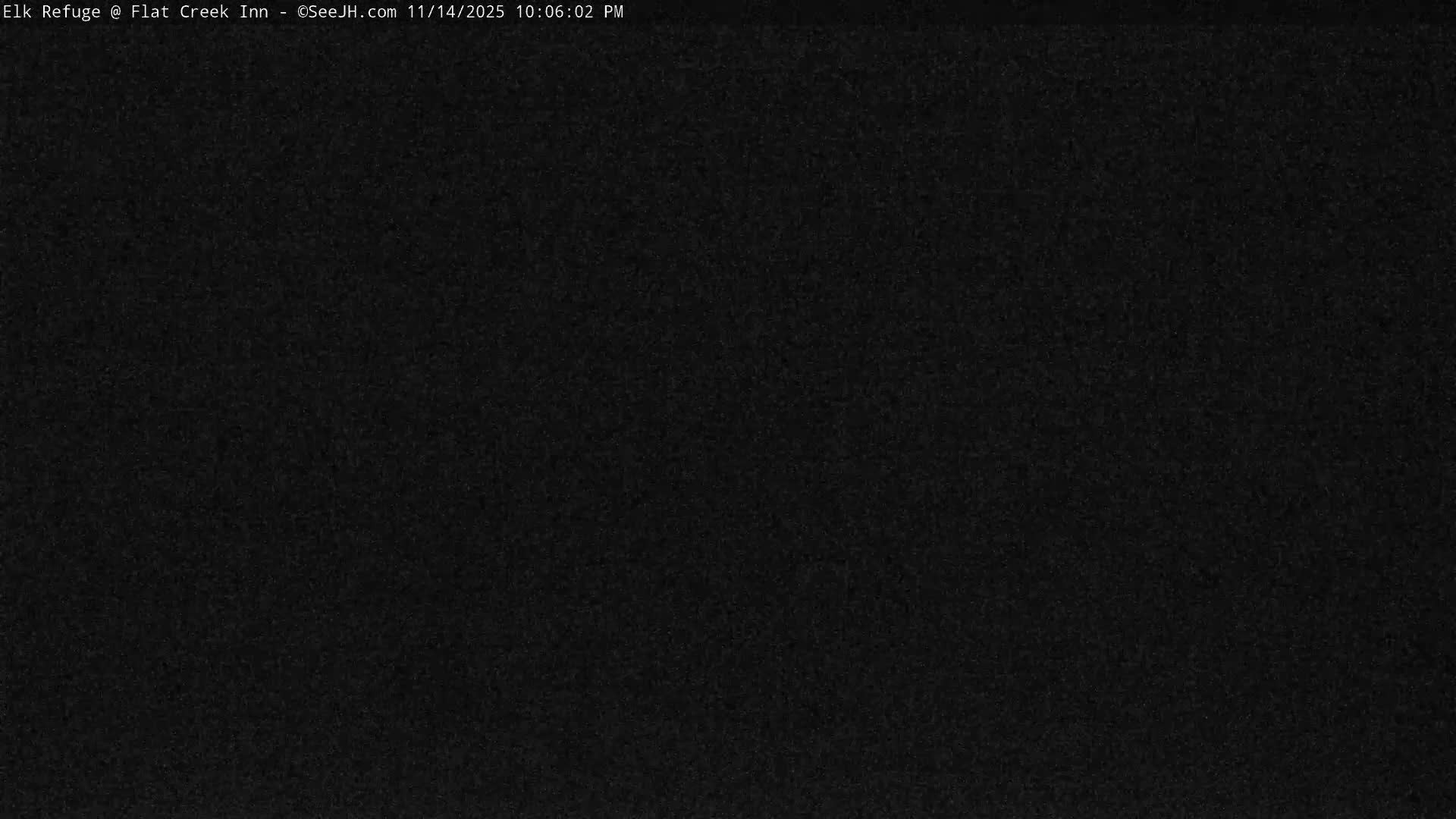 Jackson, Elk Refuge & Teton Mountains from Flat Creek Inn Live Cam - Jackson, Teton, Wyoming, USA