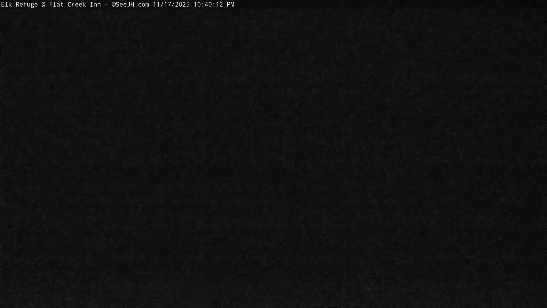 Jackson, Elk Refuge & Teton Mountains from Flat Creek Inn Live Cam - Jackson, Teton, Wyoming, USA