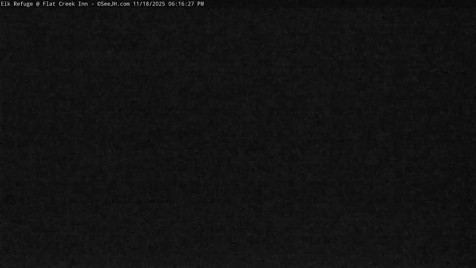 Jackson, Elk Refuge & Teton Mountains from Flat Creek Inn Live Cam - Jackson, Teton, Wyoming, USA