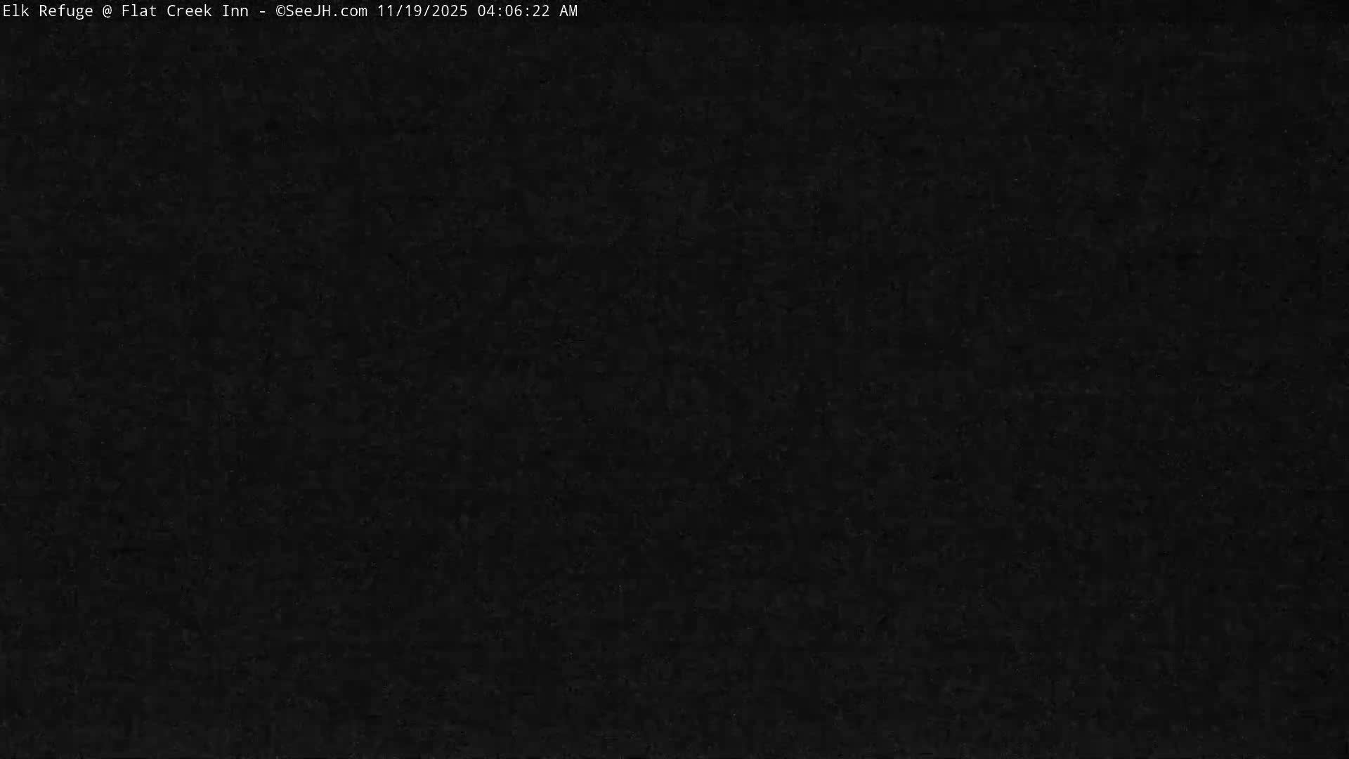 Jackson, Elk Refuge & Teton Mountains from Flat Creek Inn Live Cam - Jackson, Teton, Wyoming, USA