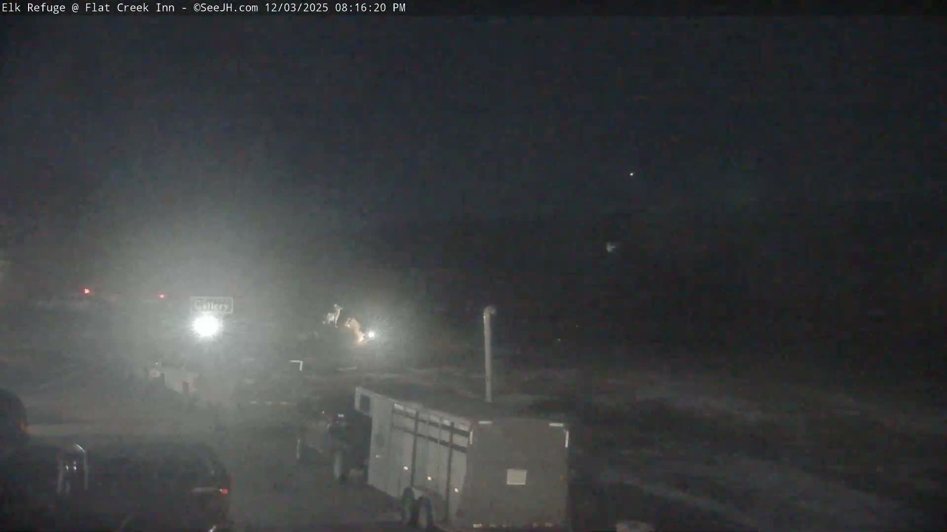 Jackson, Elk Refuge & Teton Mountains from Flat Creek Inn Live Cam - Jackson, Teton, Wyoming, USA