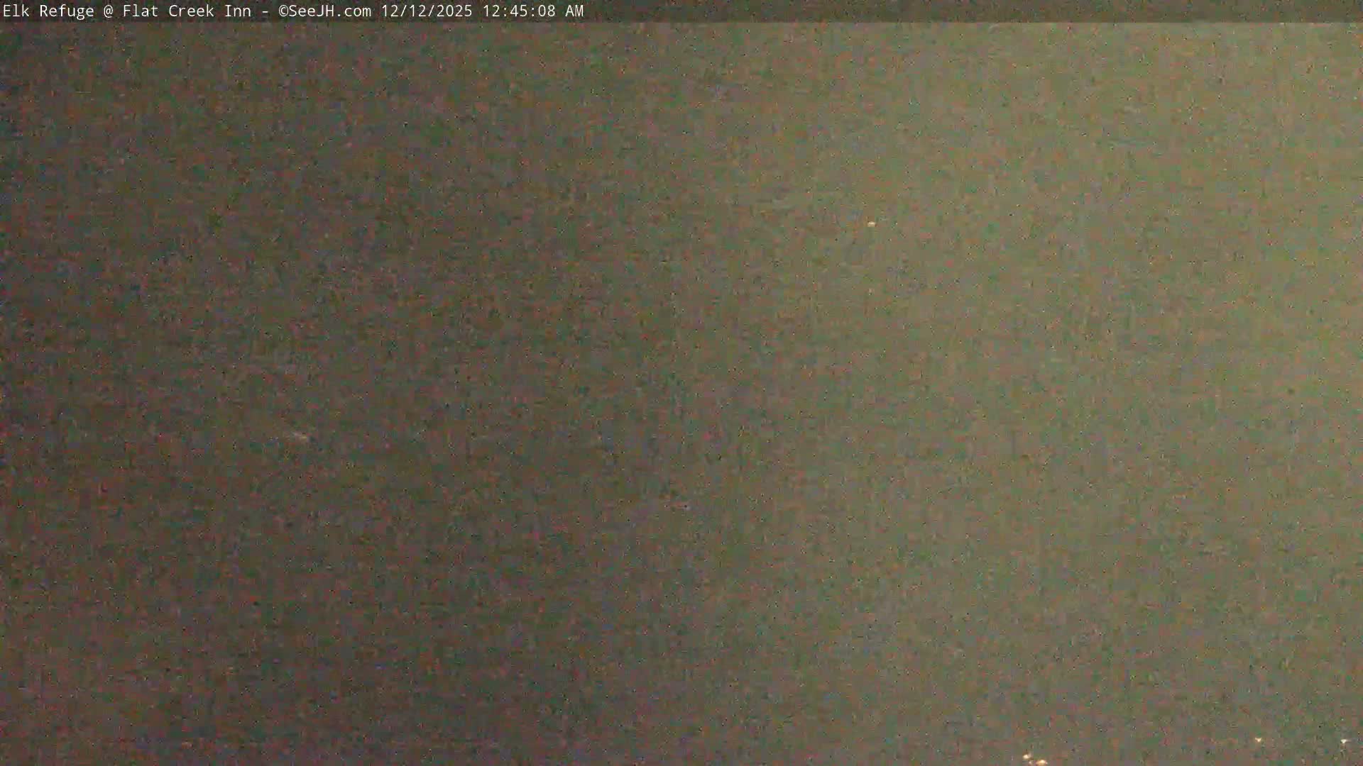 Jackson, Elk Refuge & Teton Mountains from Flat Creek Inn Live Cam - Jackson, Teton, Wyoming, USA