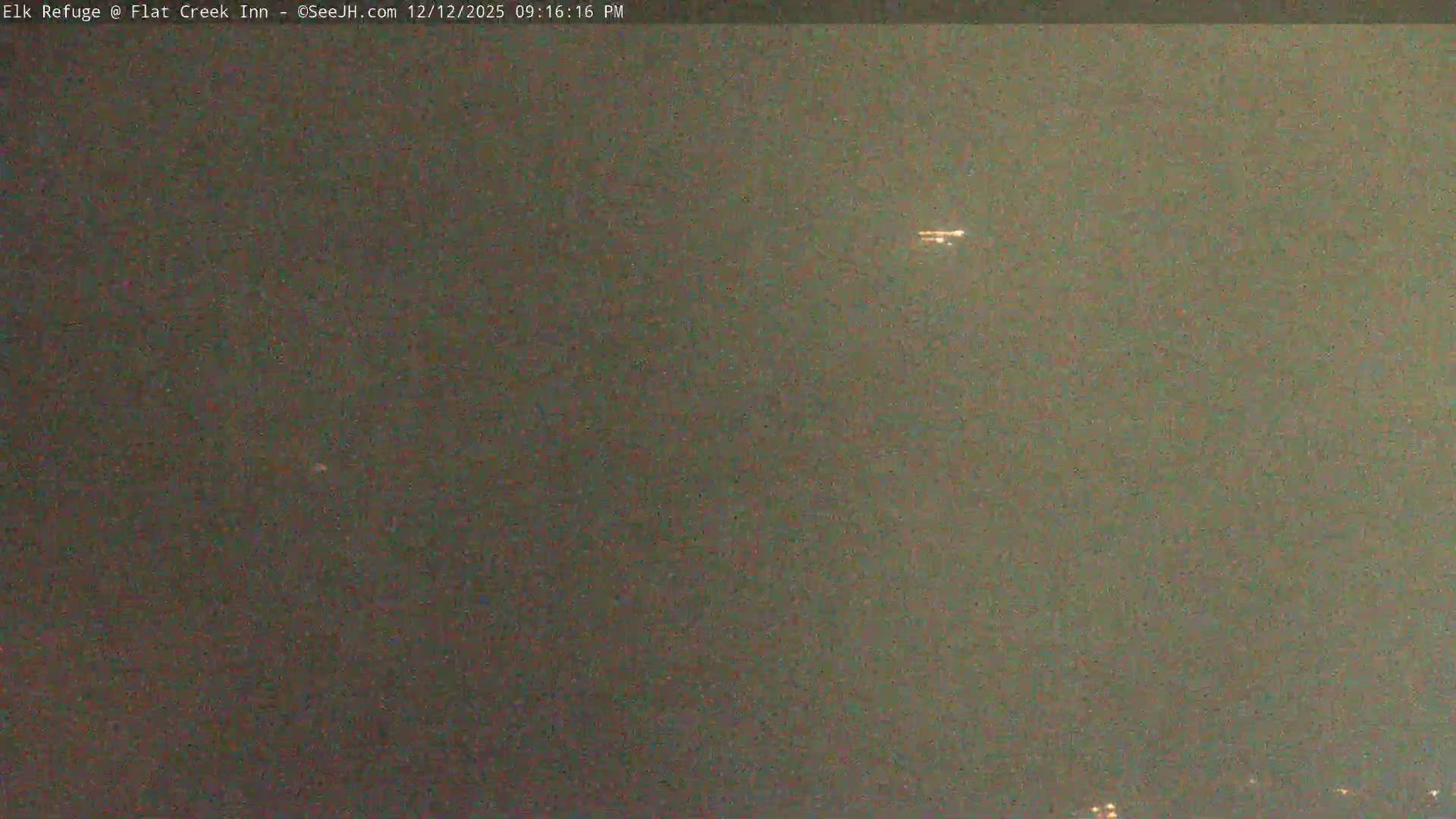 Jackson, Elk Refuge & Teton Mountains from Flat Creek Inn Live Cam - Jackson, Teton, Wyoming, USA