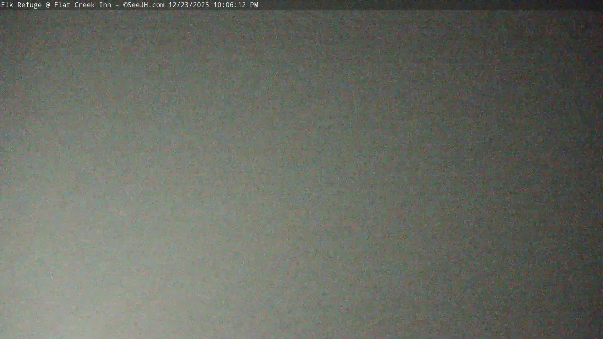 Jackson, Elk Refuge & Teton Mountains from Flat Creek Inn Live Cam - Jackson, Teton, Wyoming, USA