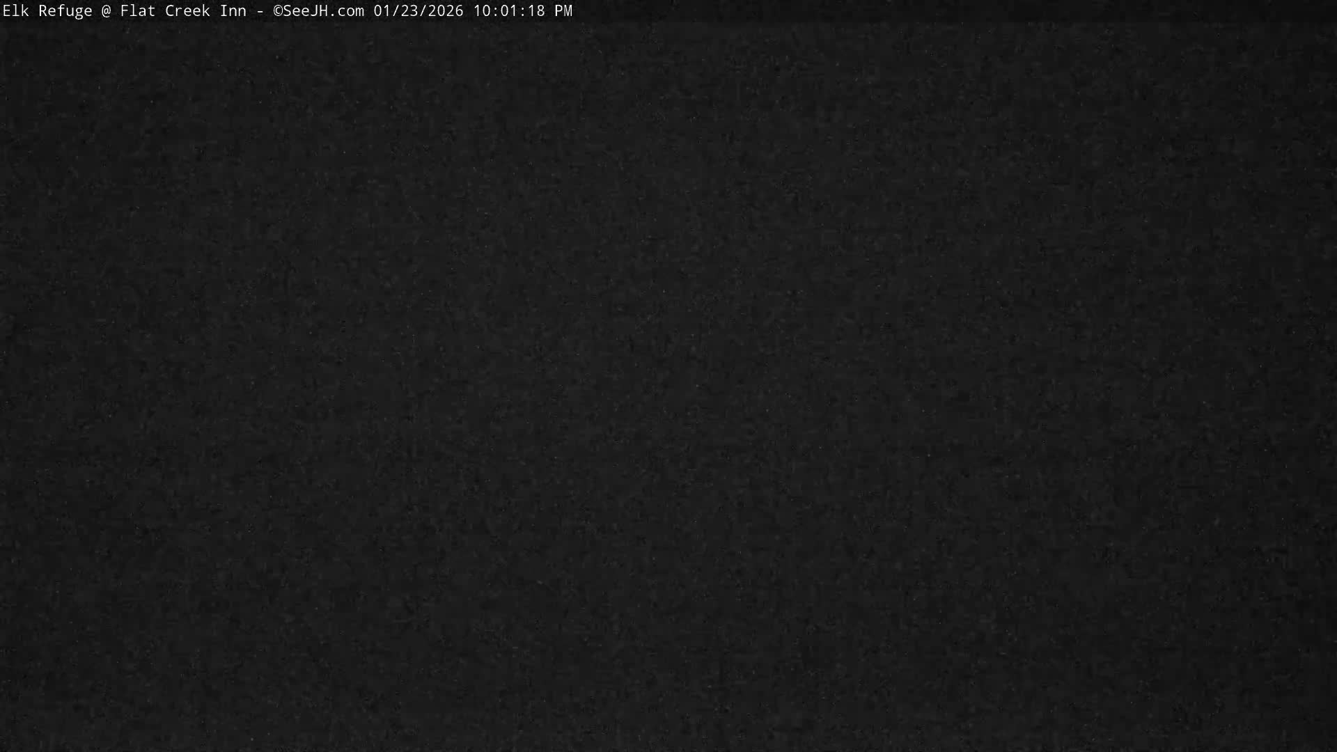 Jackson, Elk Refuge & Teton Mountains from Flat Creek Inn Live Cam - Jackson, Teton, Wyoming, USA