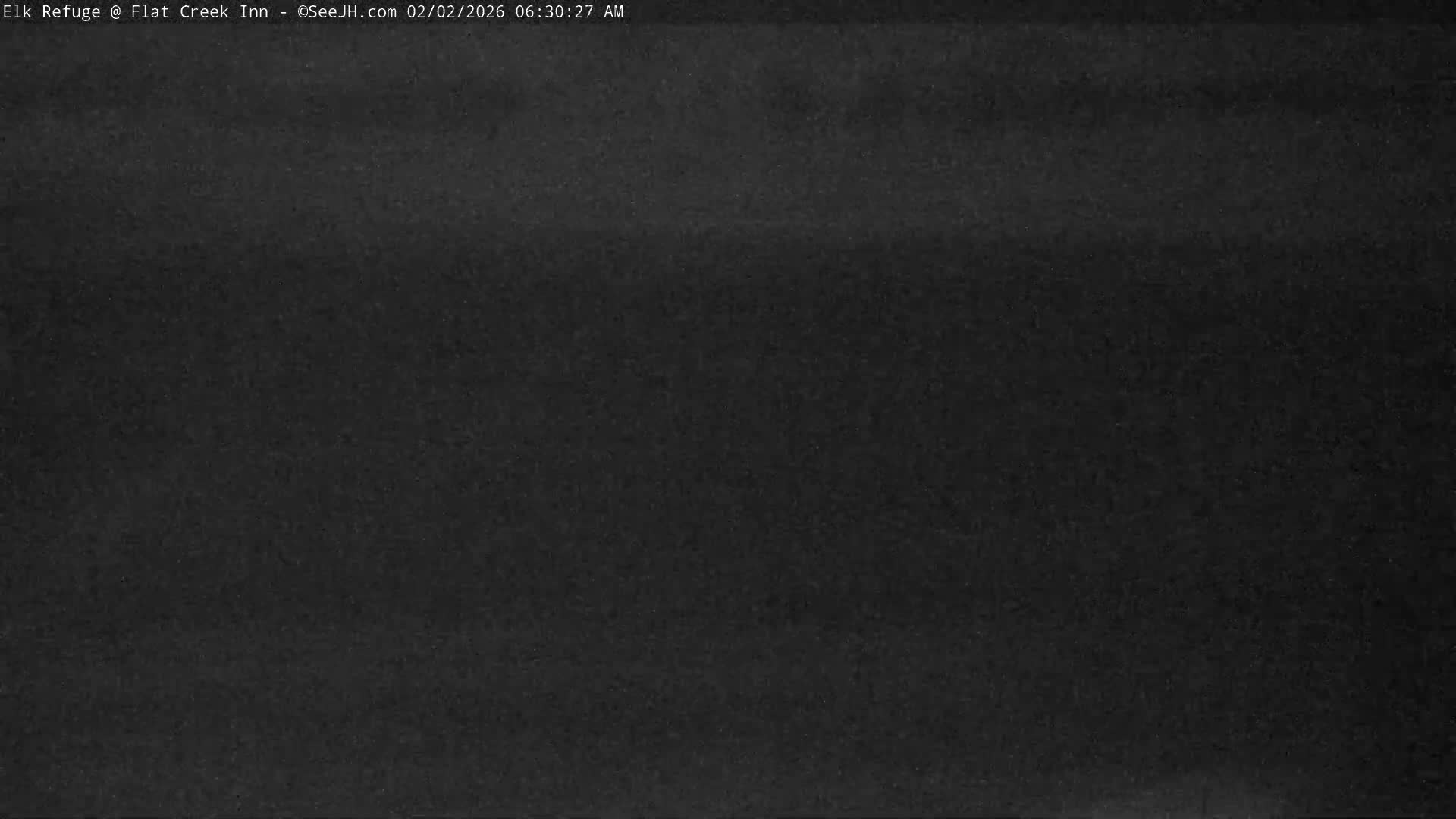 Jackson, Elk Refuge & Teton Mountains from Flat Creek Inn Live Cam - Jackson, Teton, Wyoming, USA