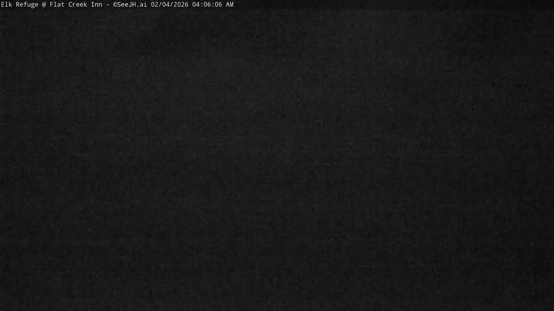 Jackson, Elk Refuge & Teton Mountains from Flat Creek Inn Live Cam - Jackson, Teton, Wyoming, USA