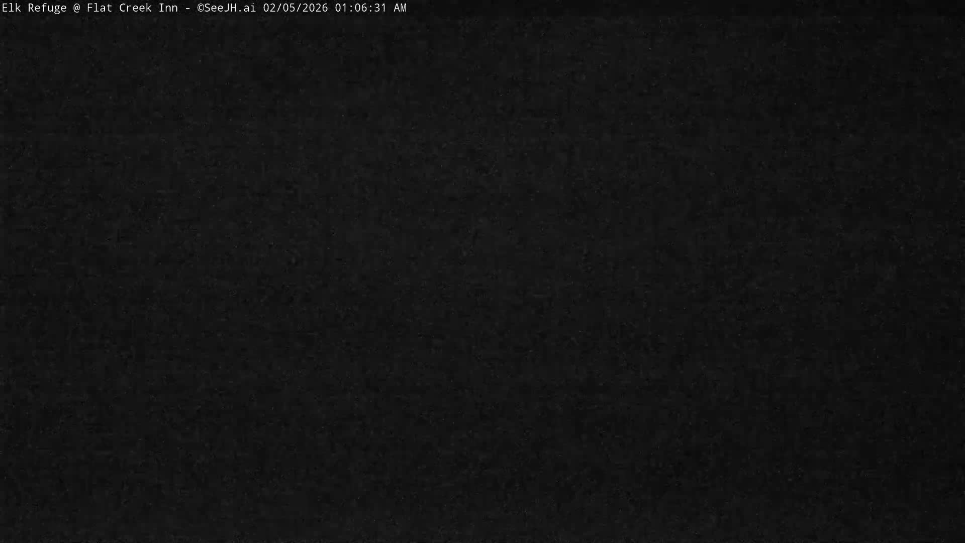 Jackson, Elk Refuge & Teton Mountains from Flat Creek Inn Live Cam - Jackson, Teton, Wyoming, USA