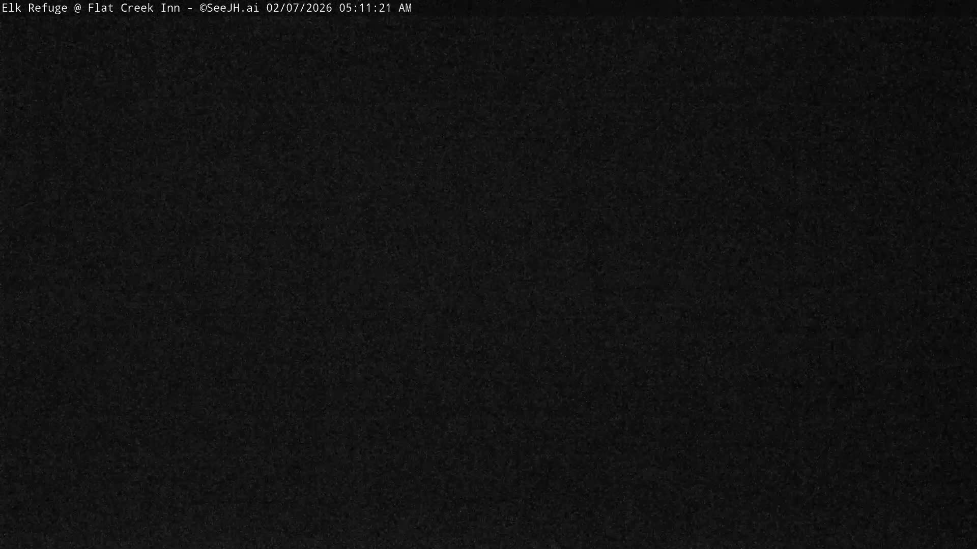 Jackson, Elk Refuge & Teton Mountains from Flat Creek Inn Live Cam - Jackson, Teton, Wyoming, USA